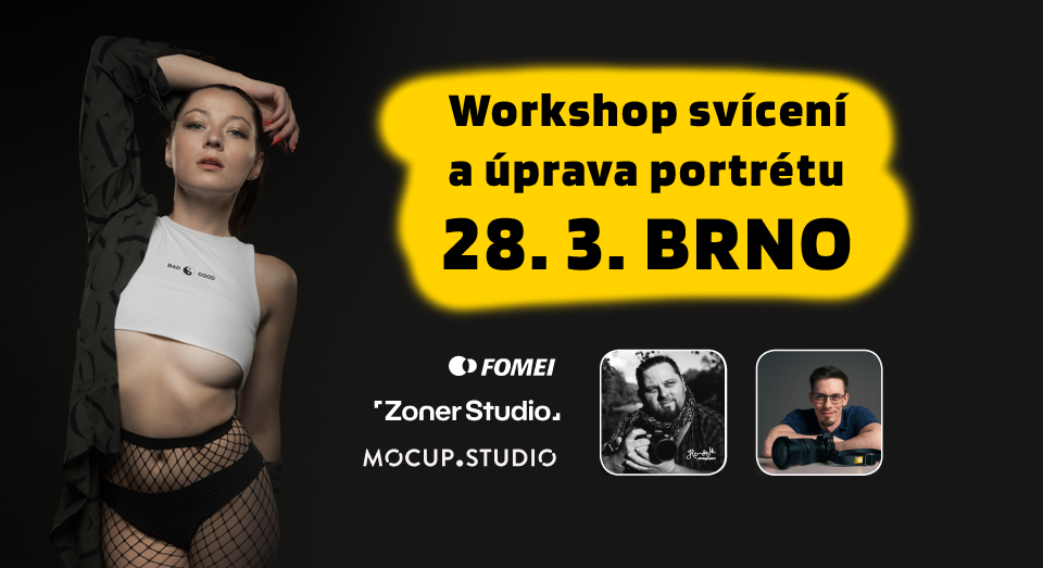 Workshop svícení a úprav portrétové fotografie