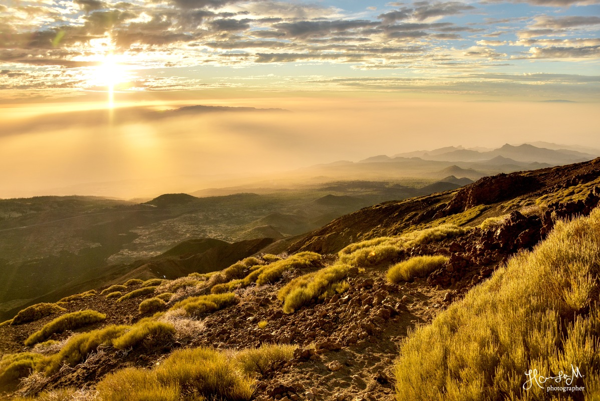 Tenerife - západ slunce pči sestupu z El Teide